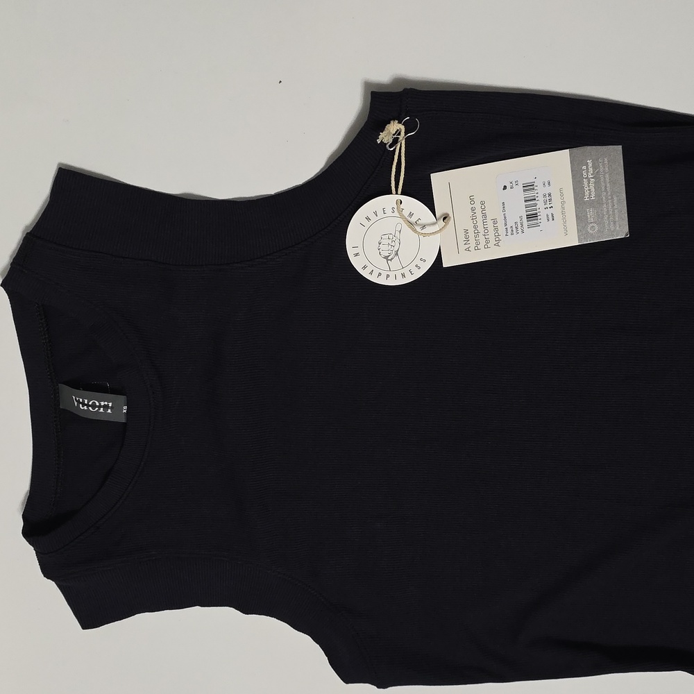 NWT Women's Vuori Pose Sand Dress. Color Black. Various Sizes - Picture 2 of 8